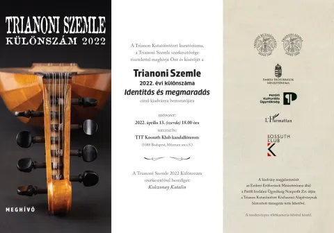 Trianoni Szemle 2022 Különszám bemutatója - TIT Kossuth Klub